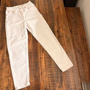 Levi’s White Mom Jeans
